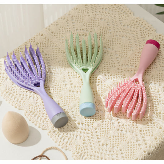 Portable Wet And Dry Hollow Hair Massage