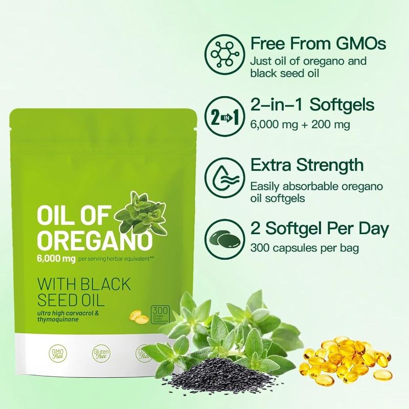 Oregano Black Seed Softgels