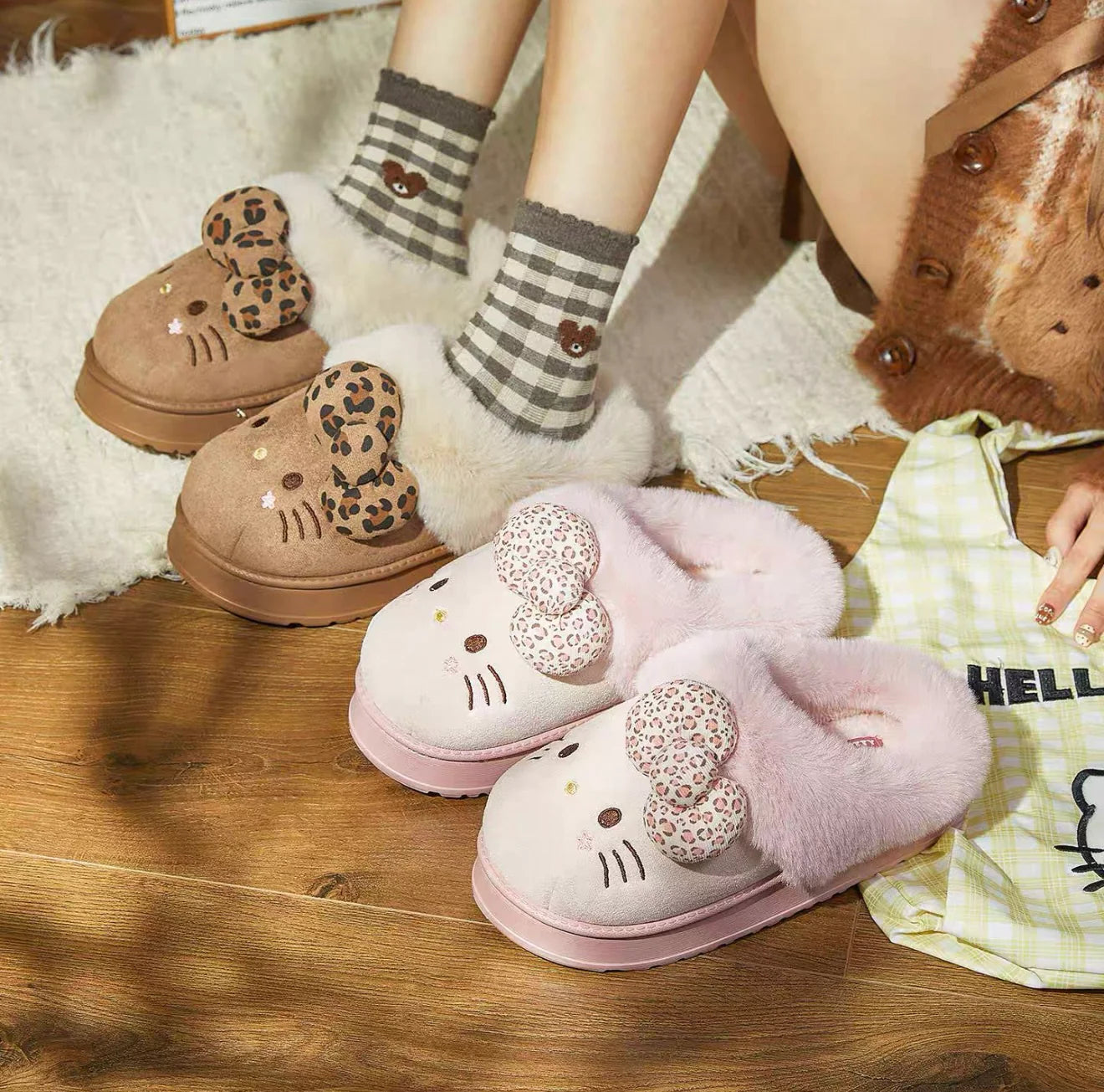 Cozy Leopard Slippers